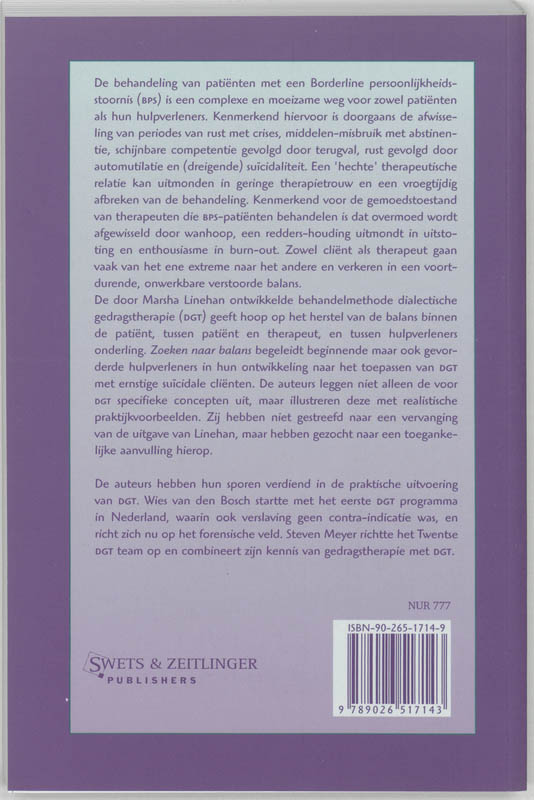 Zoeken Naar Balans achterkant