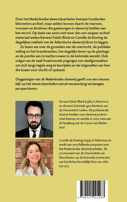 Ooggetuigen van de Nederlandse slavernij achterkant