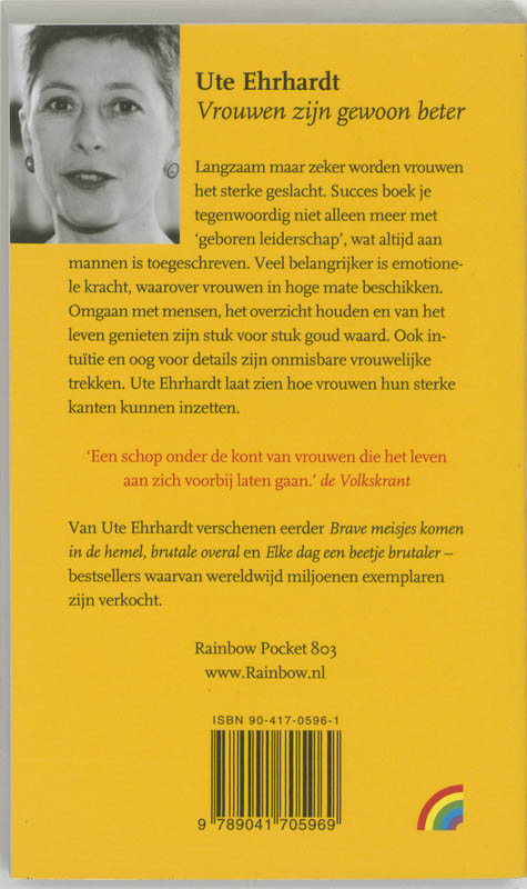 Vrouwen zijn gewoon beter / Rainbow pocketboeken / 803 achterkant