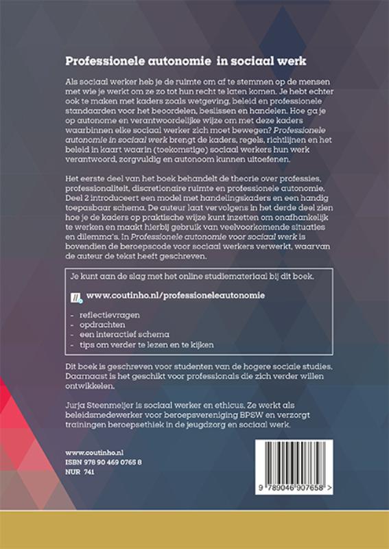 Professionele autonomie in sociaal werk achterkant