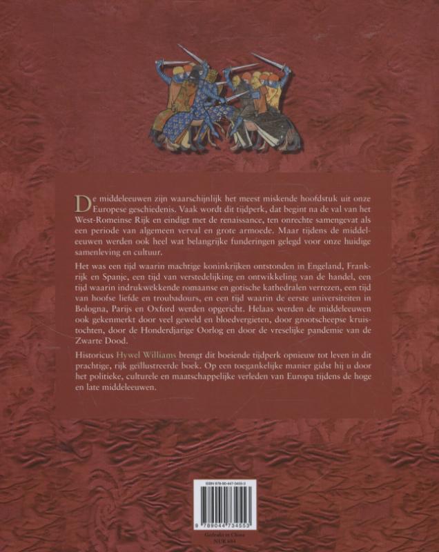 De middeleeuwen achterkant