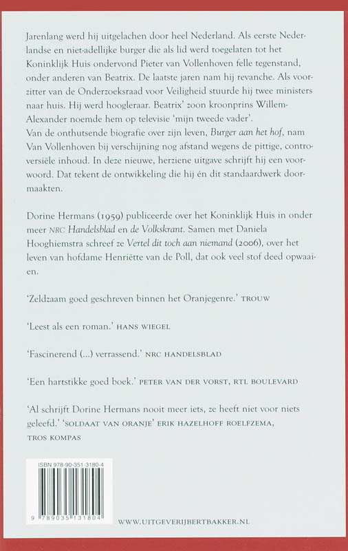 Burger aan het hof achterkant