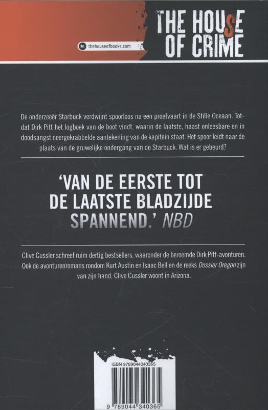 Het logboek / Dirk Pitt-avonturen achterkant