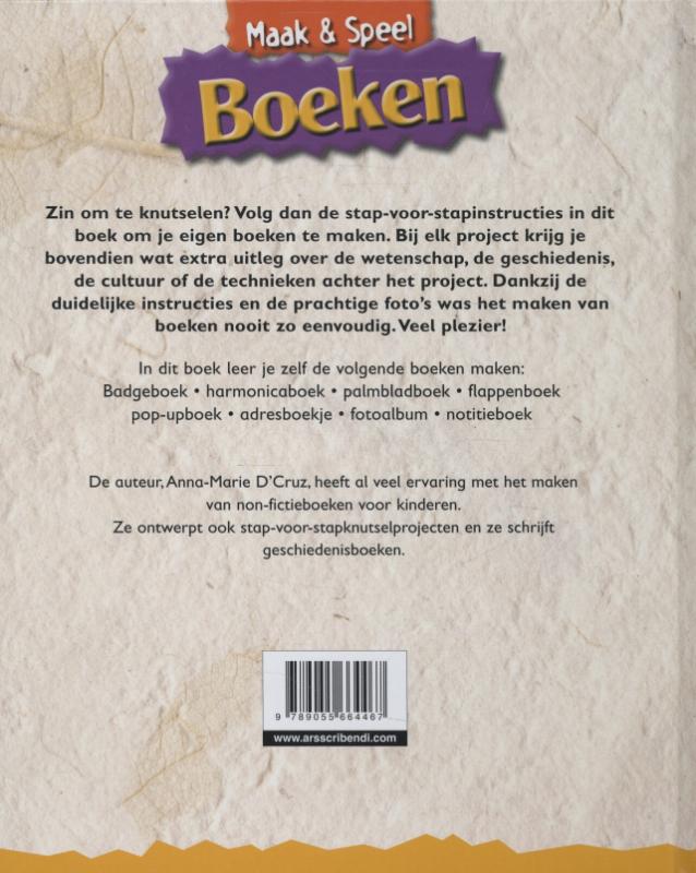 Boeken / Maak & speel achterkant