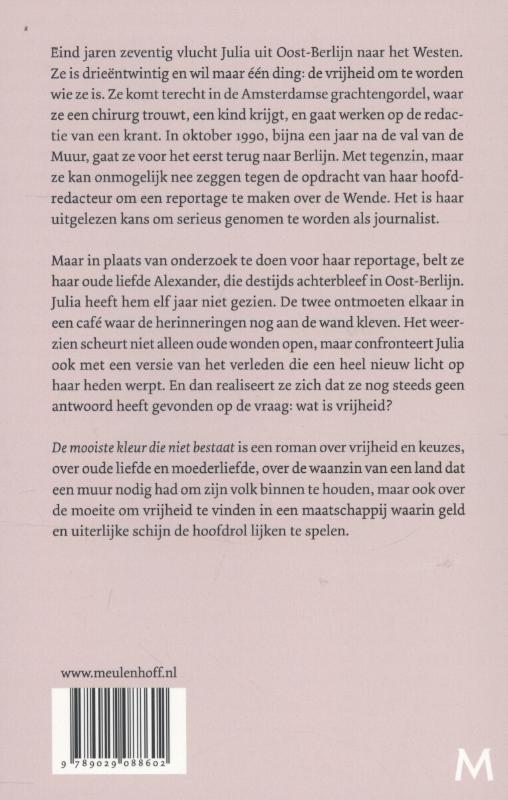 de mooiste kleur die niet bestaat achterkant