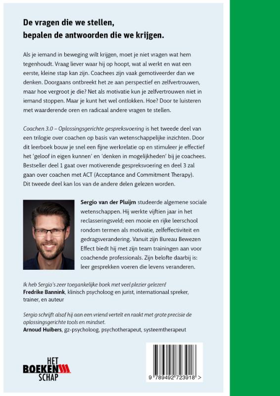 Coachen 3.0 / Deel 2 Oplossingsgerichte gespreksvoering / Coachen Reeks achterkant
