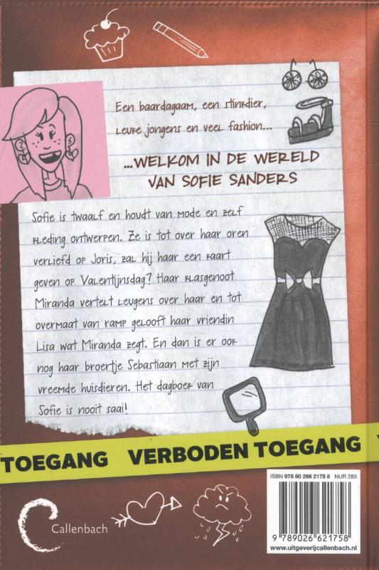 Sofie Sanders / Dagboek van een modemeisje / 2 achterkant