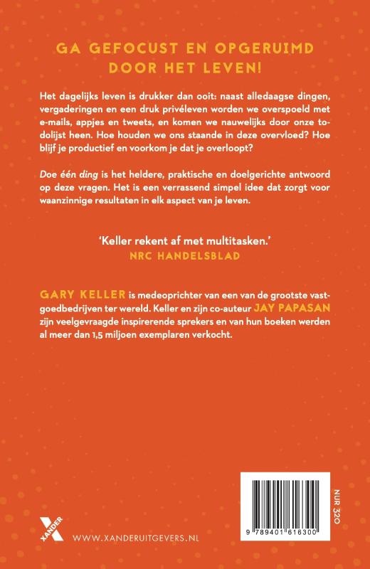 Doe één ding achterkant