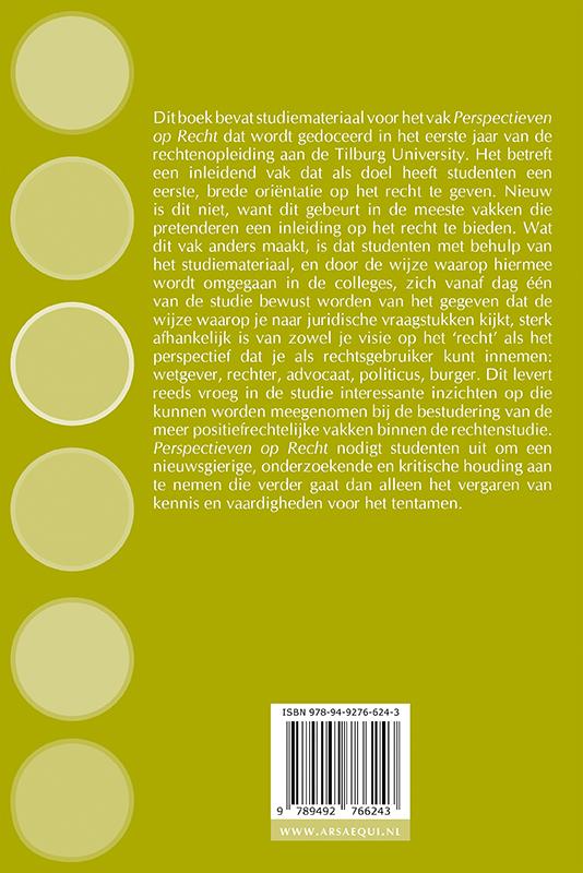 Perspectieven op recht - 5e druk / Ars Aequi Handboeken achterkant