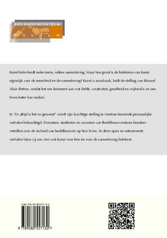 En altijd is het zo geweest achterkant