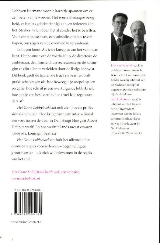 Het grote lobbyboek achterkant
