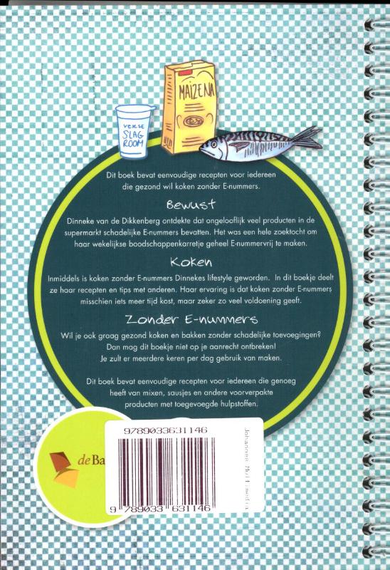 Bewust koken zonder e-nummers achterkant