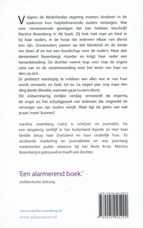 Moeder, wanneer ga je nu eens dood achterkant