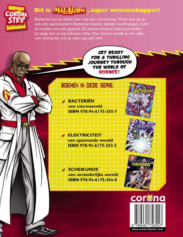 Een microwereld: bacteriën / Max Axiom in Actie achterkant