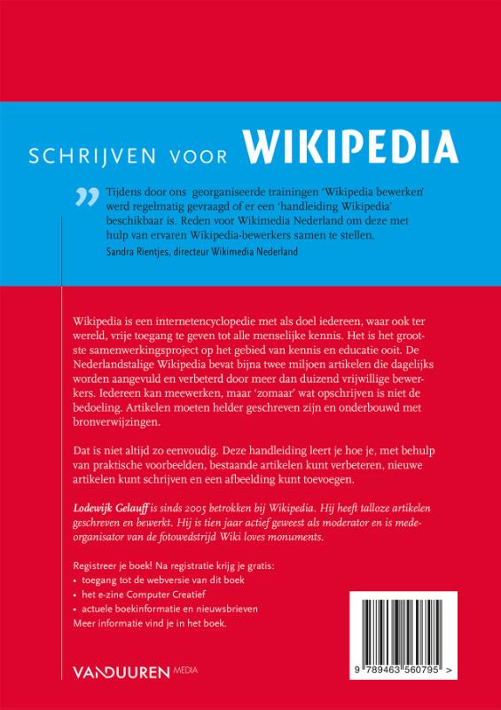 Schrijven voor Wikipedia achterkant