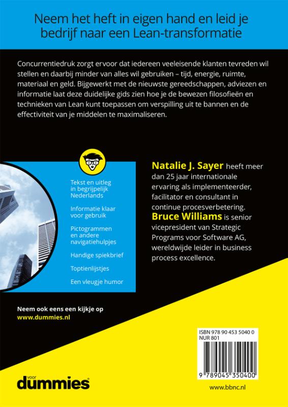 Lean voor dummies / 2e editie / Voor Dummies achterkant