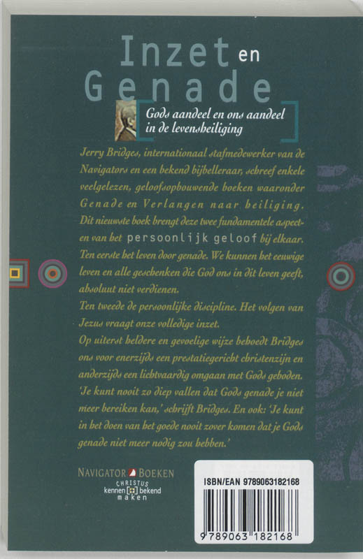 Inzet en genade achterkant