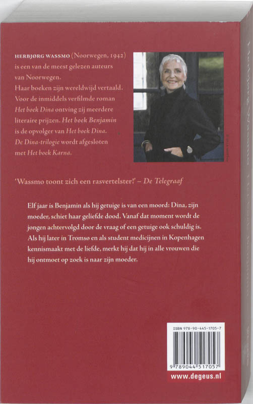 Het boek Benjamin achterkant