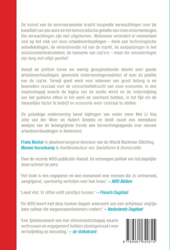 De gelukkige onderneming achterkant