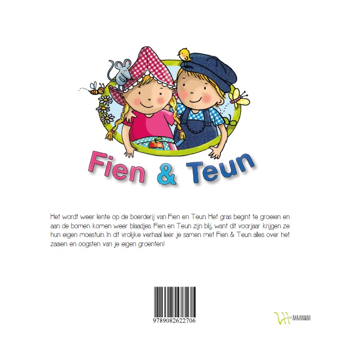 Fien & Teun een eigen moestuin / Fien & Teun achterkant