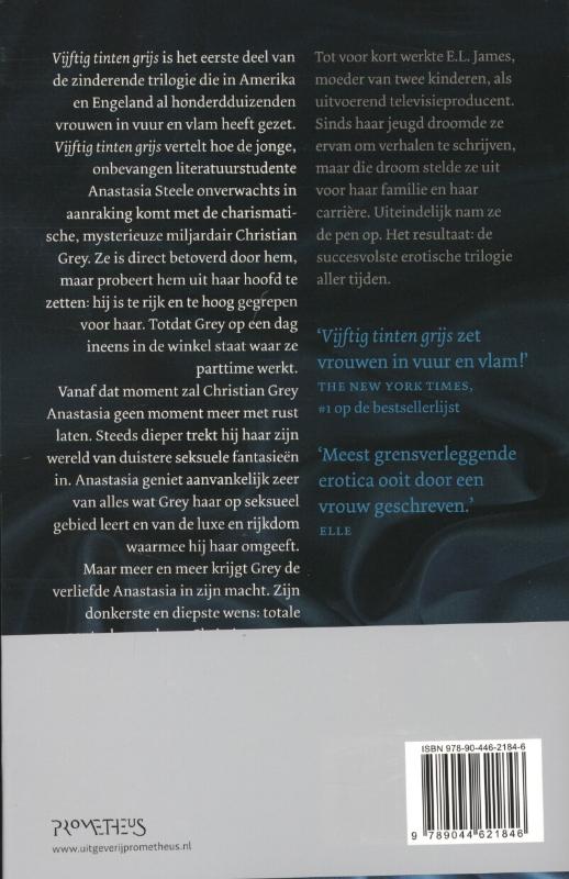 Vijftig tinten grijs / Vijftig Tinten / 1 achterkant