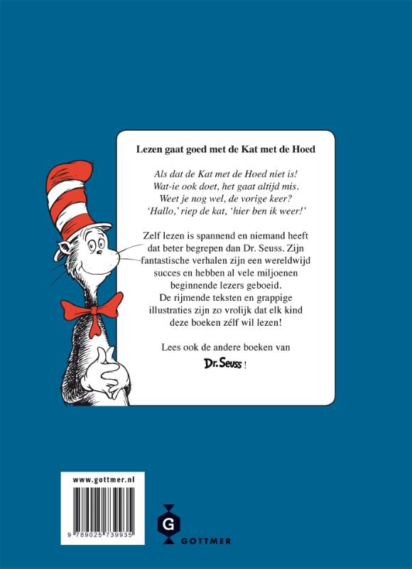 De kat met de hoed komt terug / Dr. Seuss achterkant