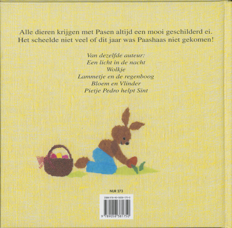 Paashaas, waar blijf je toch? achterkant