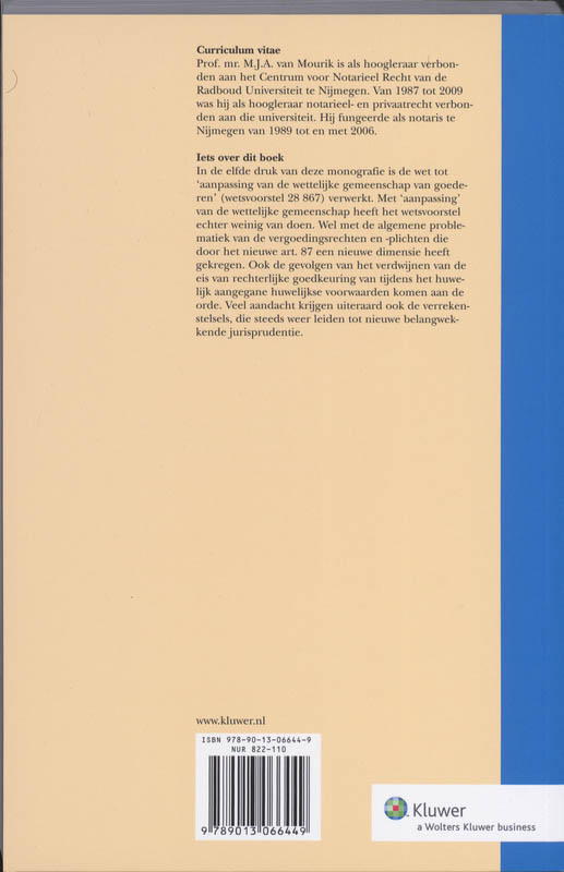 Huwelijksvermogensrecht / Monografieen Privaatrecht / 12 achterkant