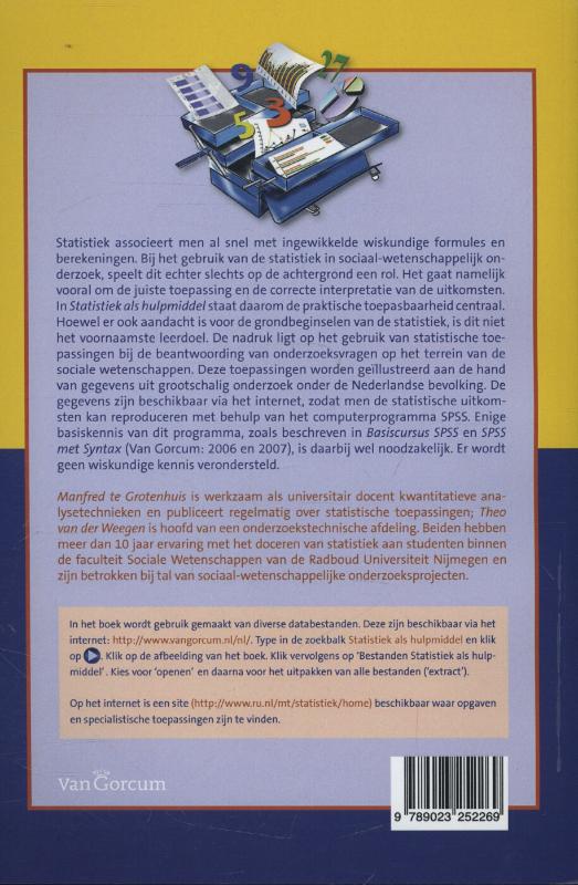 Statistiek als hulpmiddel achterkant