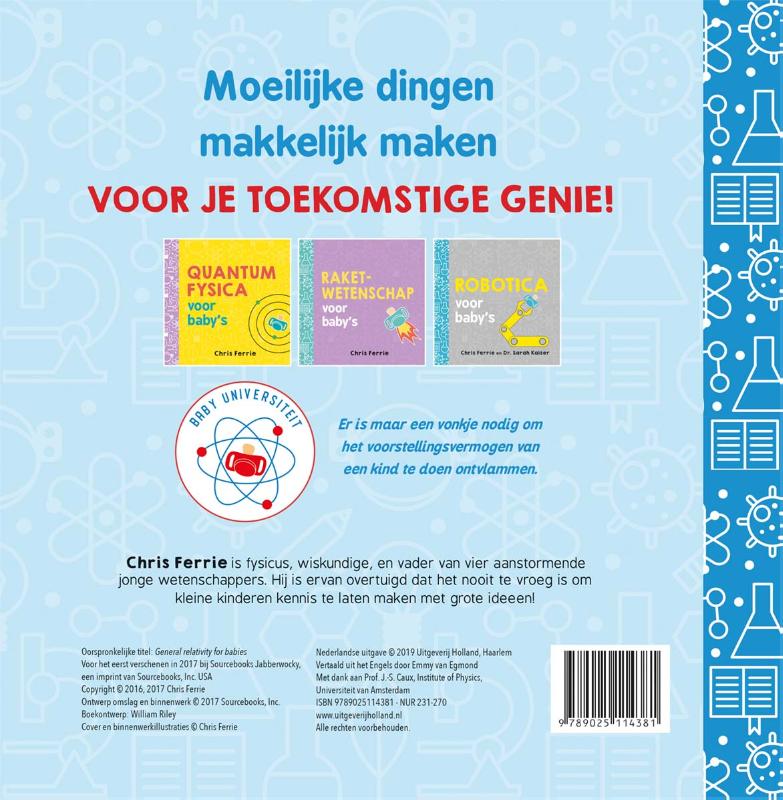 Algemene relativiteitstheorie voor baby’s / Baby universiteit achterkant