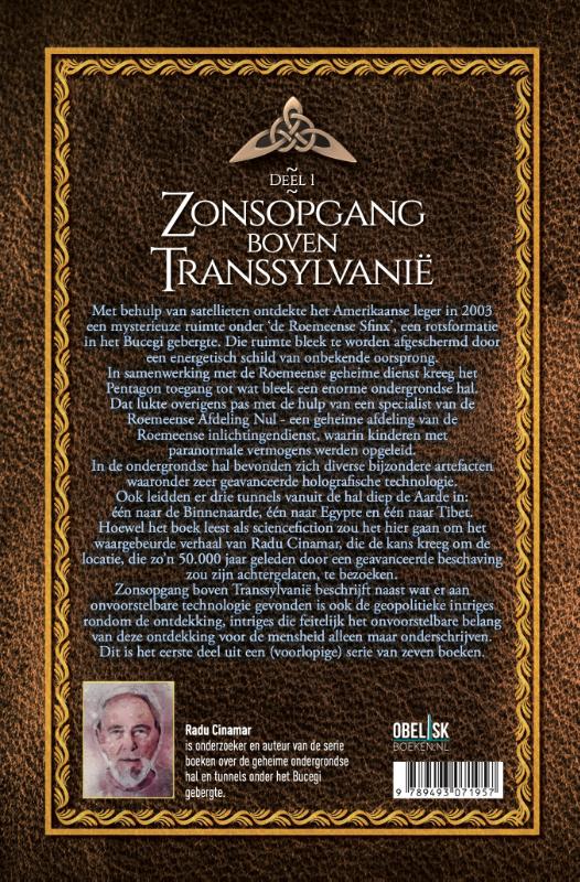 Zonsopgang boven Transsylvanië / De boeken van Radu Cinamar / 1 achterkant