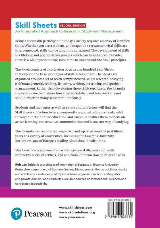 Skill sheets achterkant