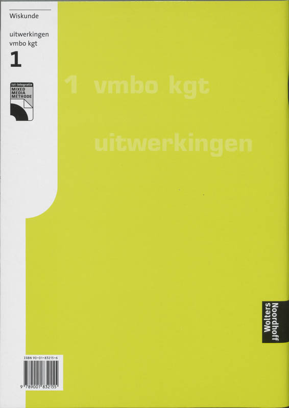 Netwerk / 1 Vmbo kgt / deel Uitwerkingen achterkant