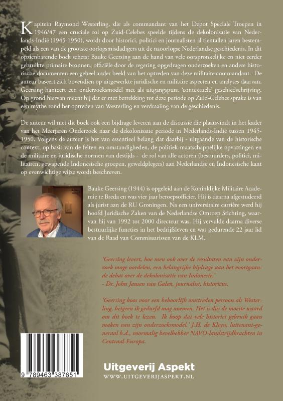 Kapitein Raymond Westerling en de Zuid-Celebes-affaire (1946-1947 achterkant