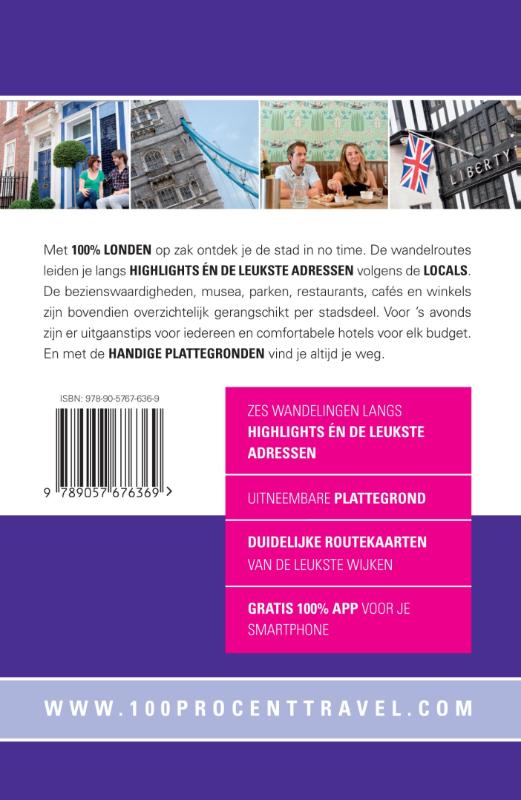 100% Londen / 100% stedengidsen achterkant
