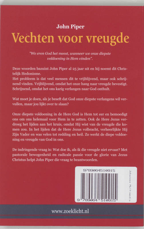 Vechten Voor Vreugde achterkant