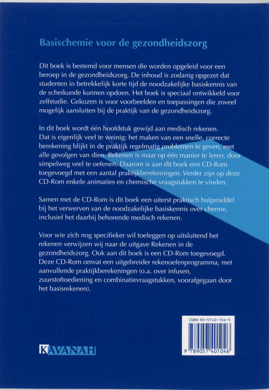 Basischemie voor de gezondheidszorg + CD-ROM achterkant