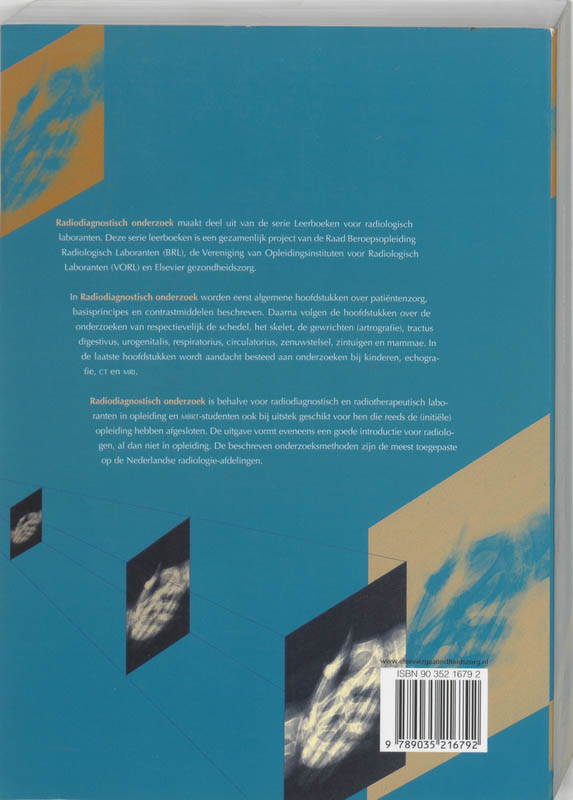 Radiodiagnostisch onderzoek / Serie leerboeken voor radiologisch laboranten achterkant