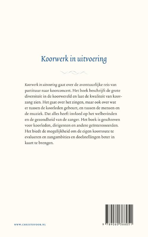 Koorwerk in uitvoering achterkant