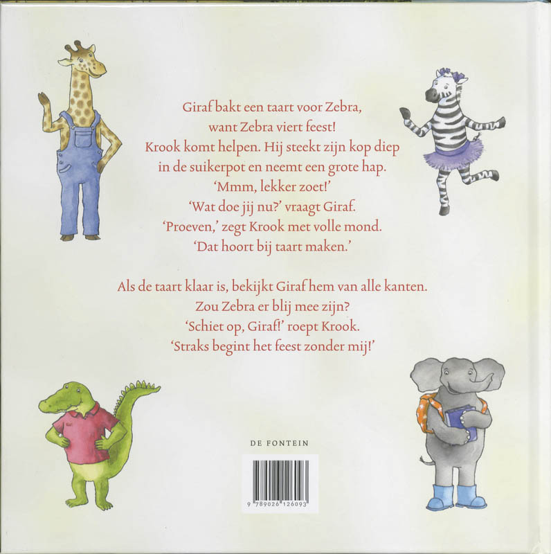 Giraf viert feest / Giraf achterkant