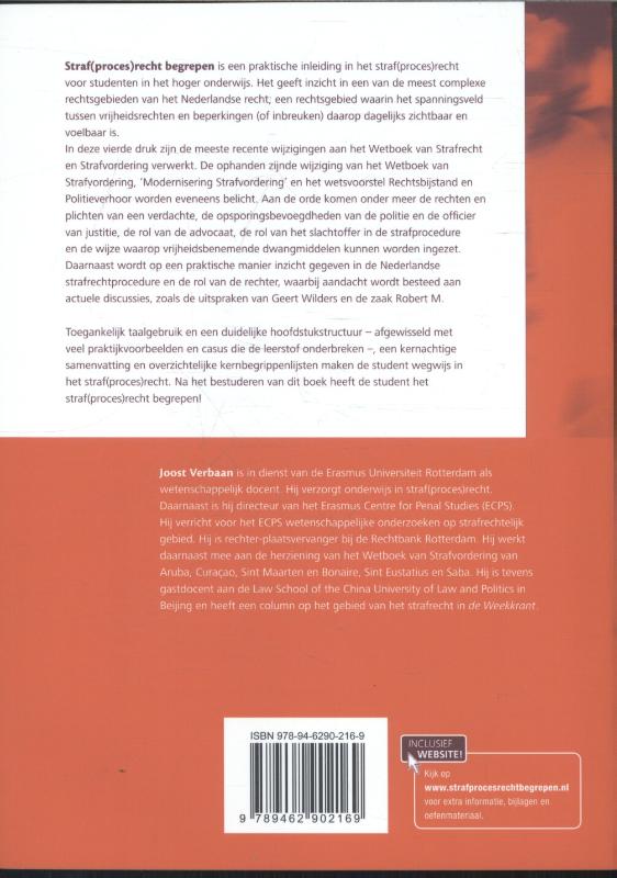 Recht begrepen - Straf(proces)recht begrepen achterkant