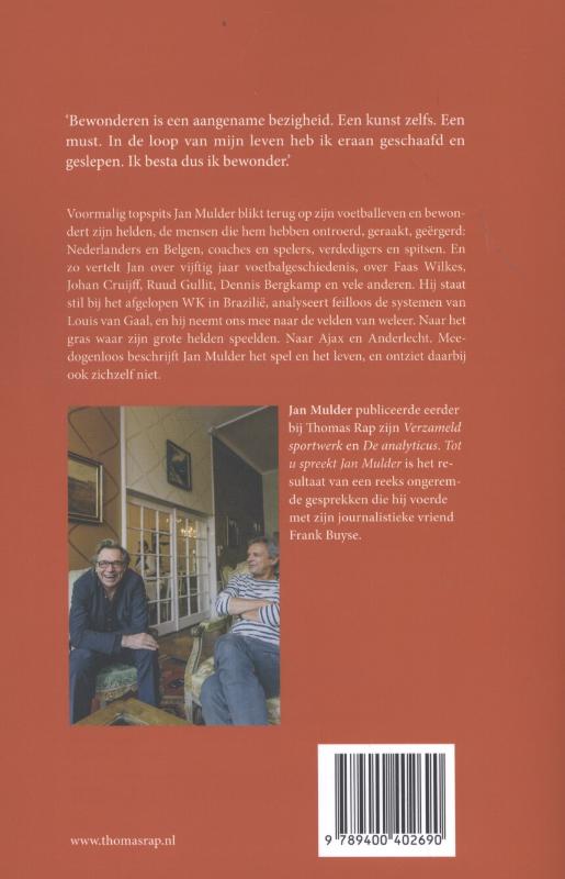 Tot u spreekt Jan Mulder achterkant