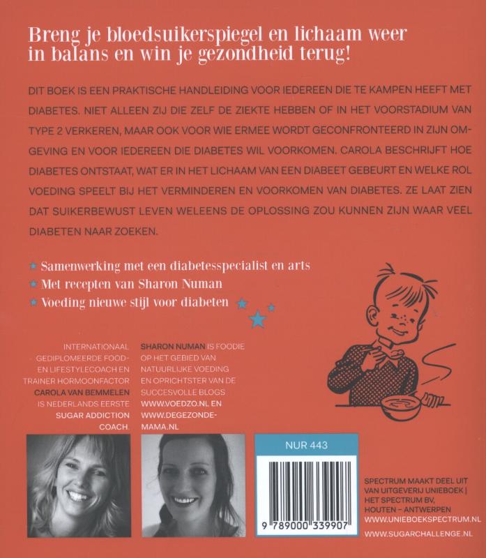 100% suikervrij voor diabetici / 100% suikervrij achterkant