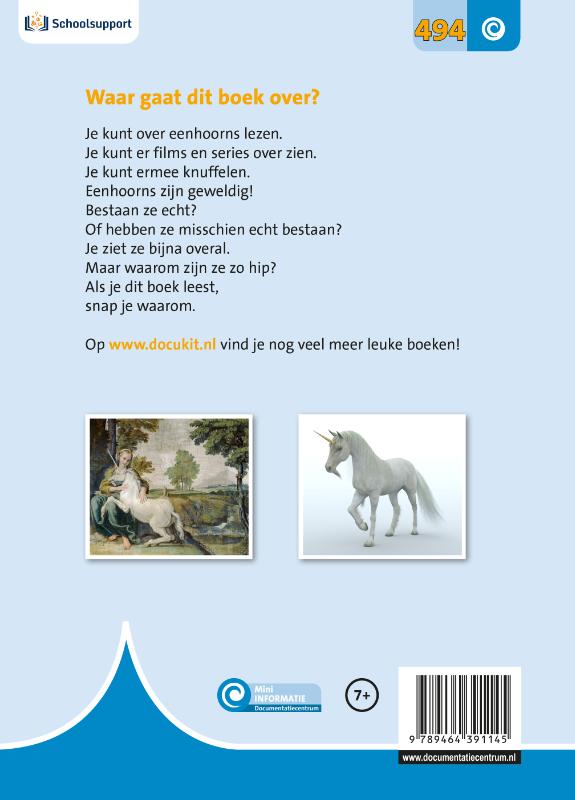 Eenhoorns / Mini Informatie / 494 achterkant