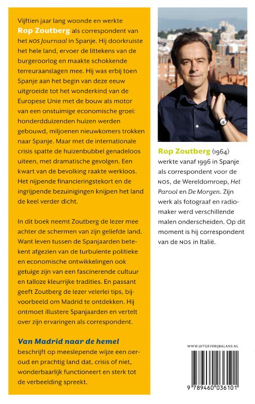 Van Madrid naar de hemel achterkant