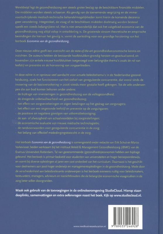 Economie van de gezondheidszorg achterkant