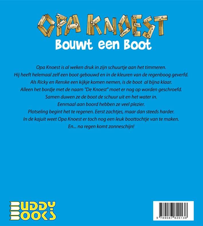 Opa Knoest bouwt een boot achterkant