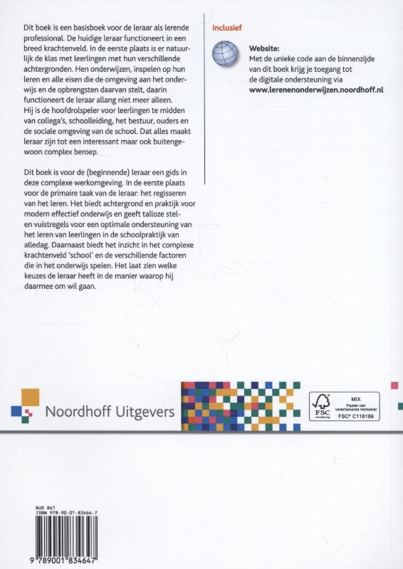 Leren en onderwijzen achterkant