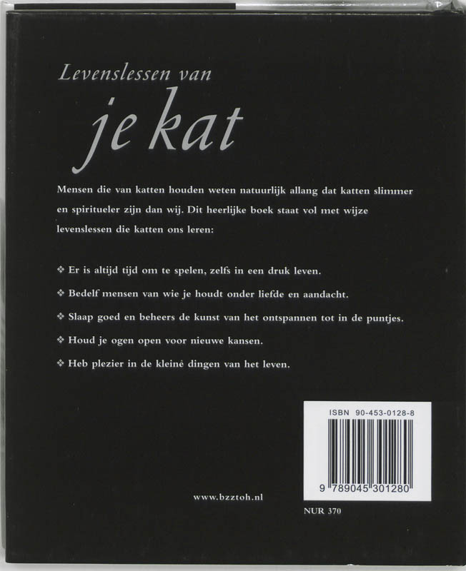 Levenslessen Van Je Kat achterkant