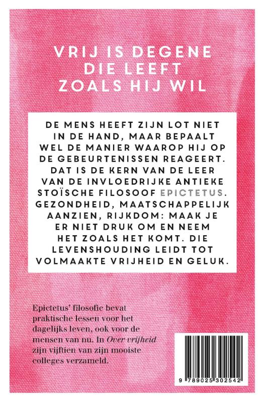 Over vrijheid achterkant
